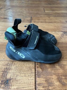 Five Ten Adidas Hiangle Pro Rock Climbing Comp Shoes Black Green Mens Size 5
